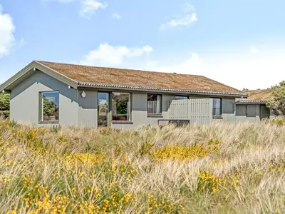 a house on the beach with tall grass at Holiday Home Ehawee - 350m from the sea by Interhome in Saltum