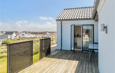 a house with a deck with a view at Lovely Home In Thisted With Kitchen in Thisted