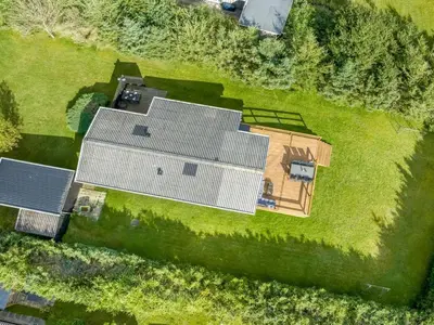 an overhead view of a house with a roof at Holiday Home Matilde - 400m to the fjord by Interhome in Struer