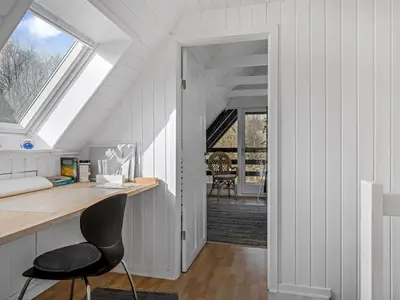 a home office with a desk and a window at Holiday Home Thyra - 500m to the fjord by Interhome in Fur