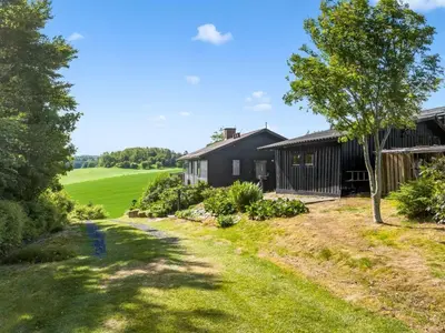 a view of the house from the yard at Holiday Home Imgert - 300m to the fjord by Interhome in Løgstrup