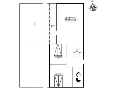 a schematic diagram of the experimental facility at Holiday Home Frieda - 7-2km from the sea by Interhome in Pandrup
