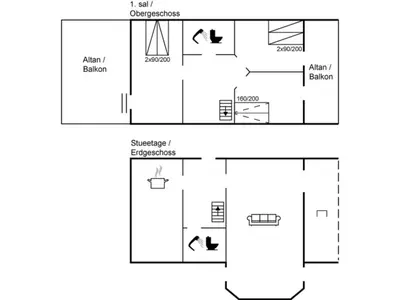 a schematic diagram of the experimental facility at Holiday Home Yorrick - 50m to the fjord by Interhome in Løgstør