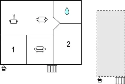 a schematic diagram of the proposed algorithm for predicting the reactivity of two objects at Beautiful Home In Hanstholm With Wifi in Hanstholm