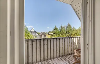 a view from the balcony of a house at Awesome Home In Thisted With Kitchen in Thisted