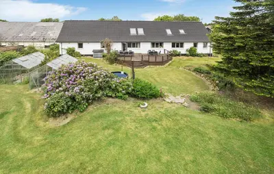 an aerial view of a house with a yard at Gorgeous Home In Højslev With Wifi in Højslev