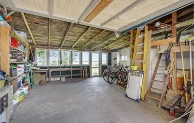 a large room with a bunch of bikes in it at Gorgeous Home In Vestervig With Wifi in Vestervig