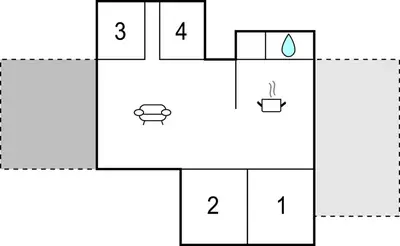 a diagram of a periodic table of elements with a line graph at Awesome Home In Spøttrup With Wifi in Spottrup